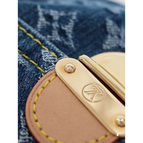 Louis Vuitton Denim Mini Pleaty Shoulder Bag Blue - Picture 9 of 9